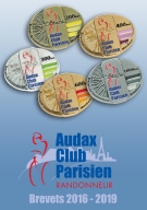 Значок Audax Club Parisien 400 км